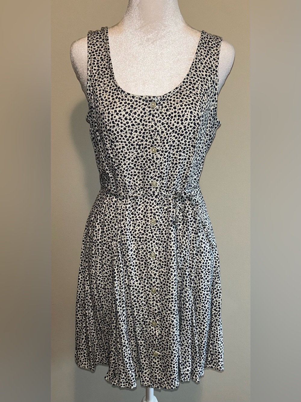 Women’s Floral Button-Front Mini Dress